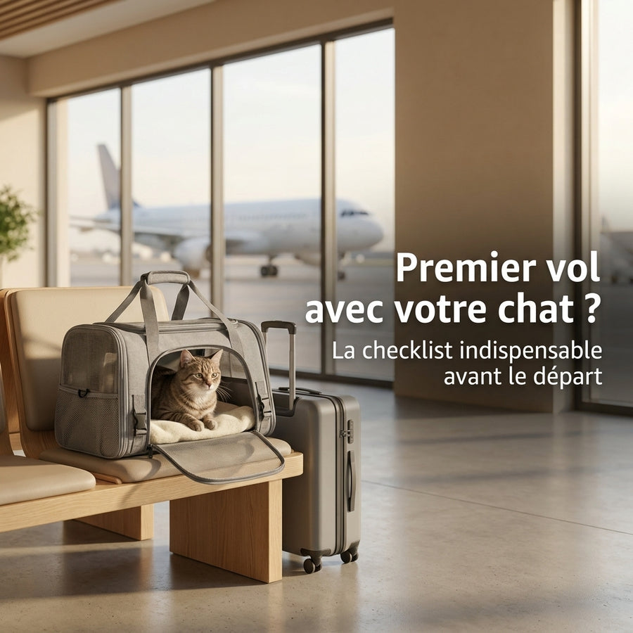 Voyager en avion avec son chat : checklist complète