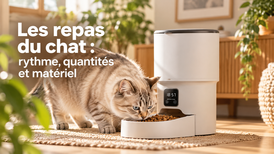 Organiser les repas de son chat : la place, la gamelle, le matériel