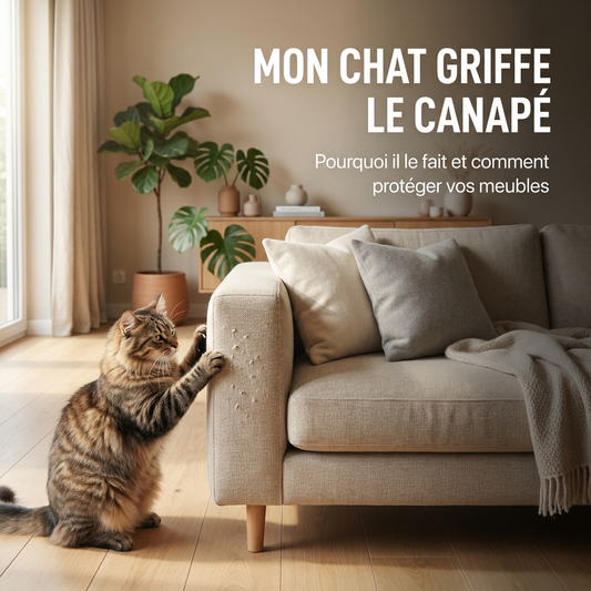 Mon chat griffe le canapé : comprendre et rediriger