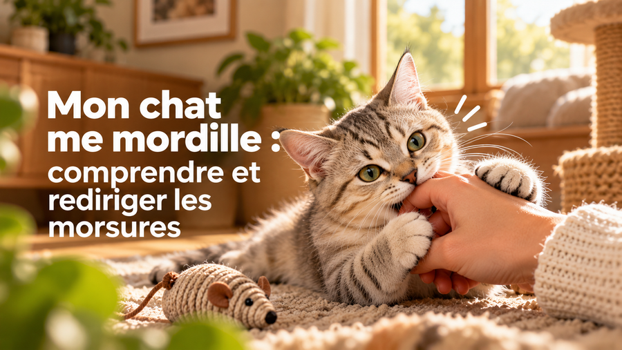 Mon chat me mordille : comprendre et rediriger les morsures