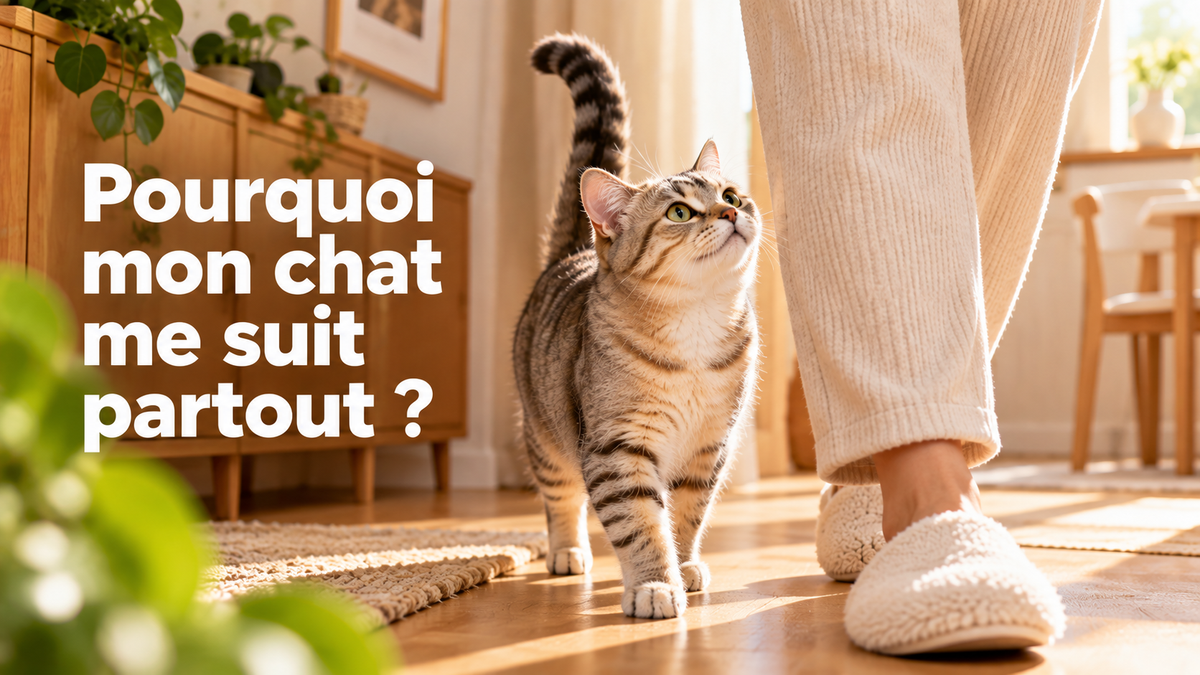 Pourquoi mon chat me suit partout