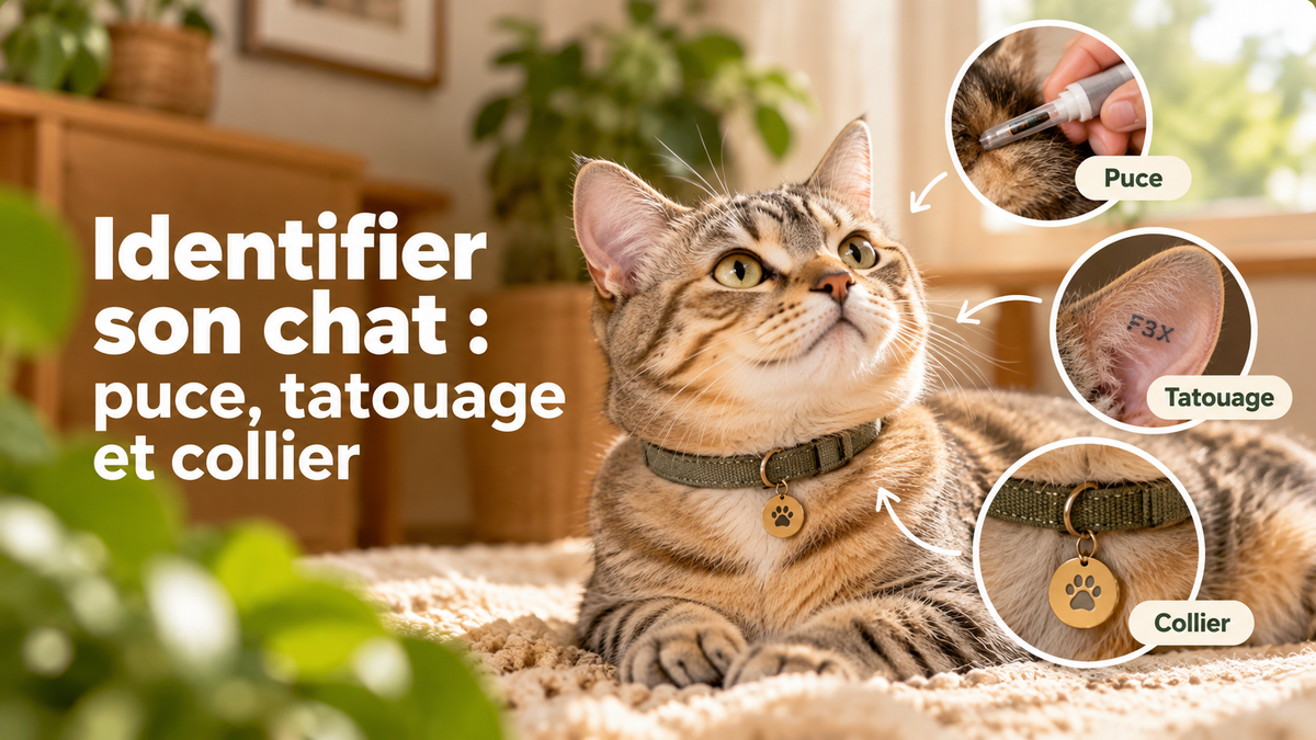 Identifier son chat : puce, tatouage et collier