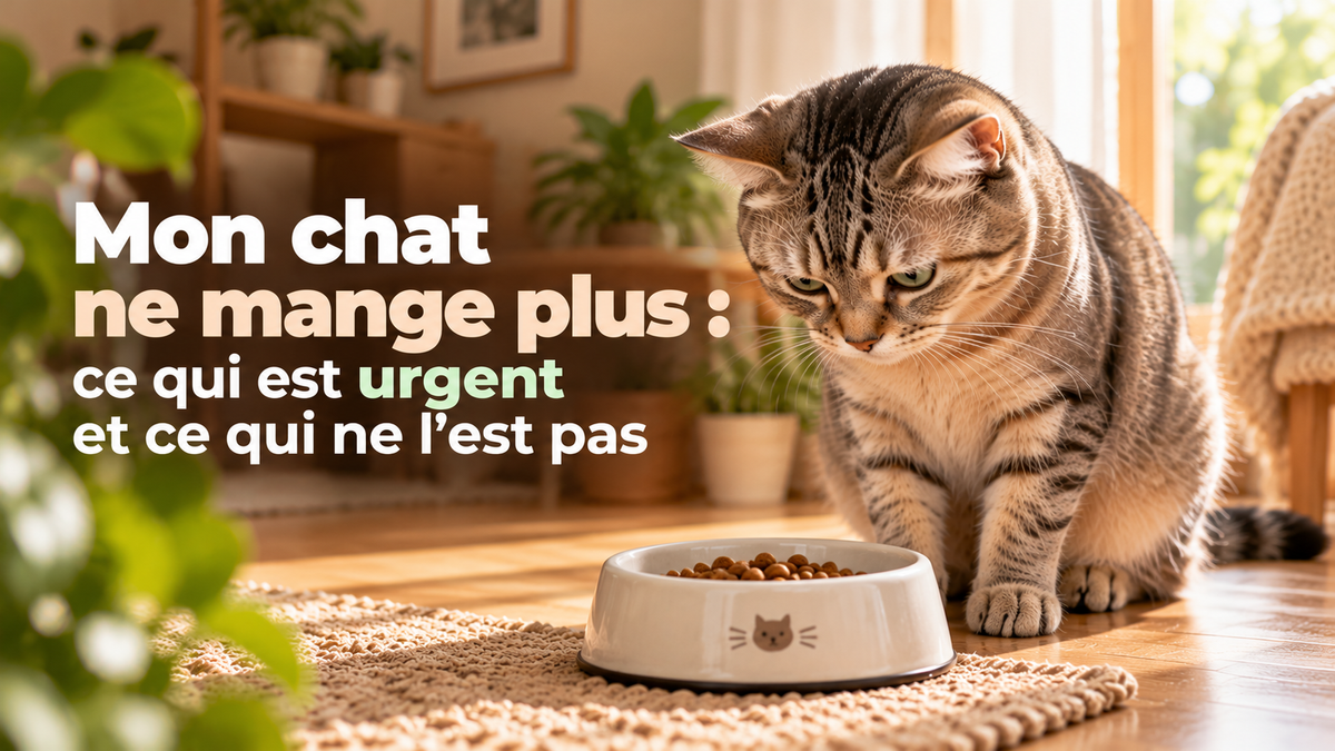 Mon chat ne mange plus : ce qui est urgent et ce qui ne l'est pas