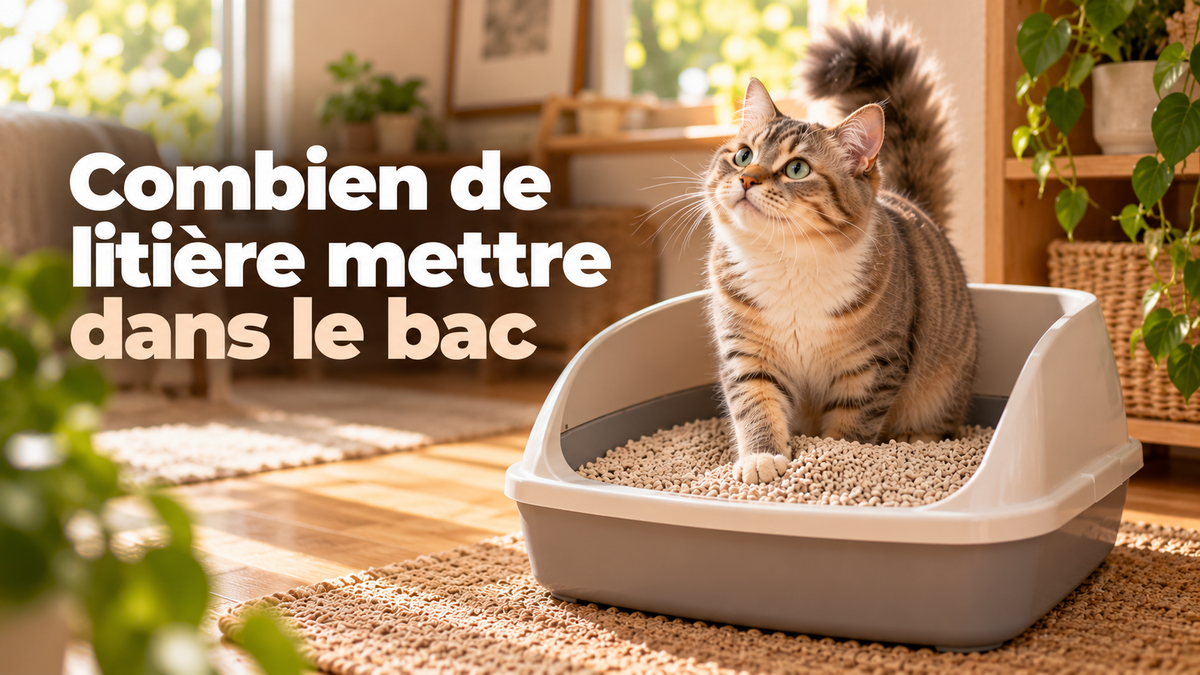 Combien de litière mettre dans le bac