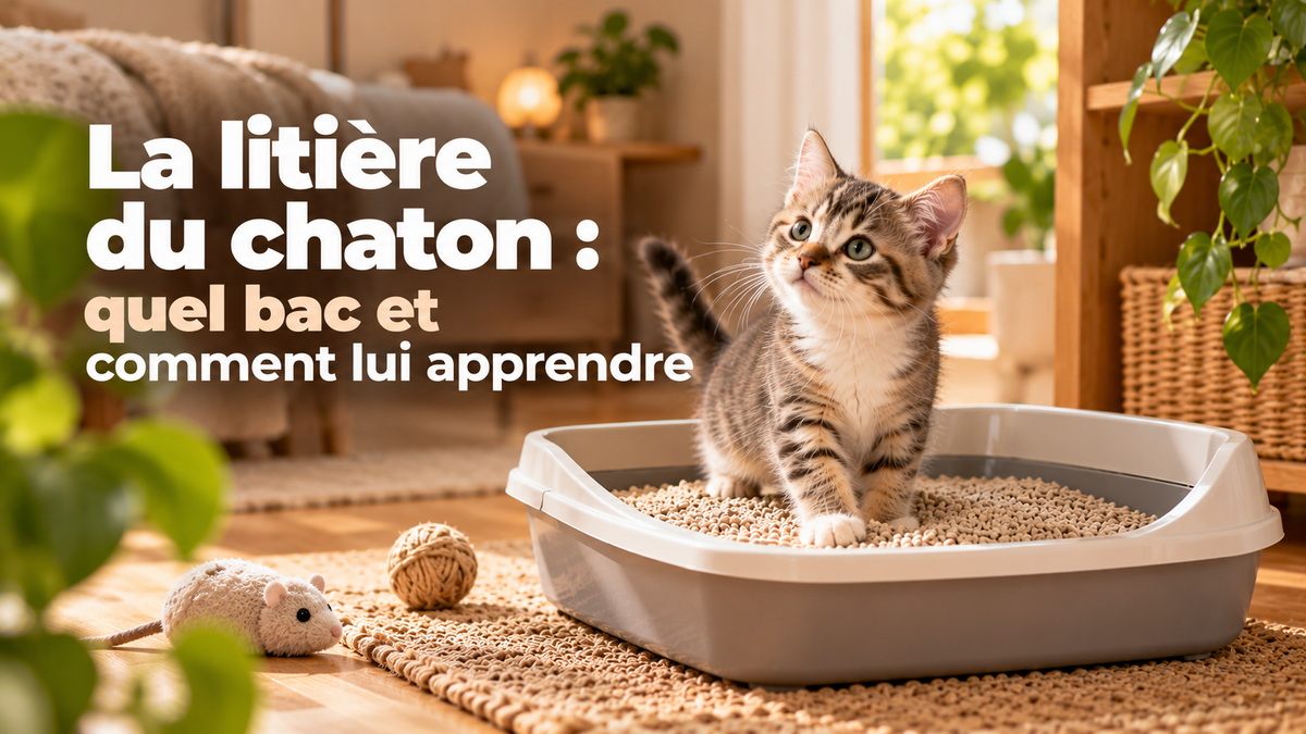 La litière du chaton : quel bac et comment lui apprendre