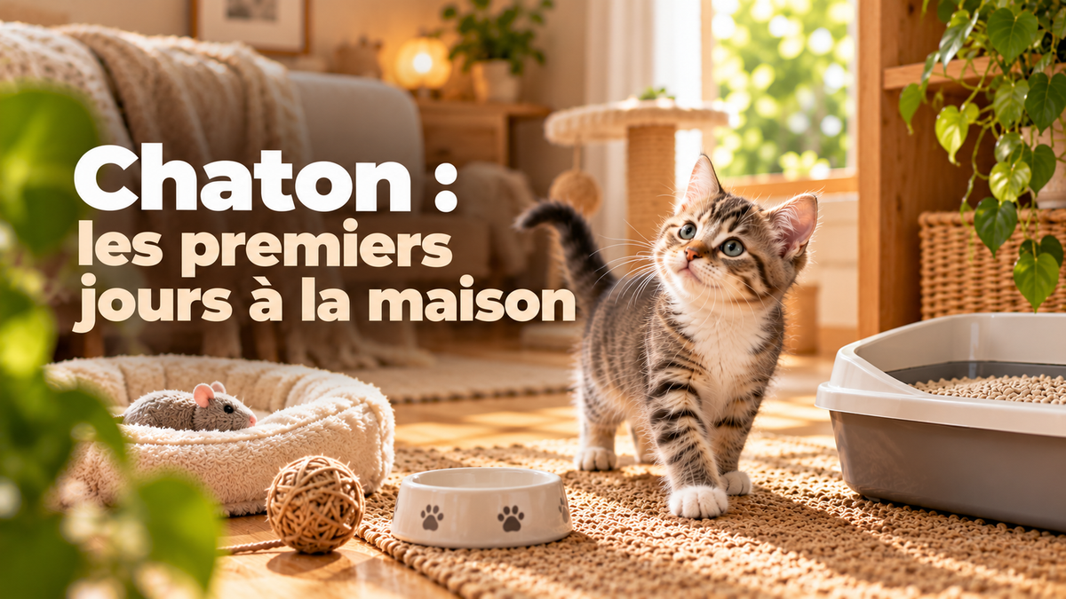 Chaton : les premiers jours à la maison