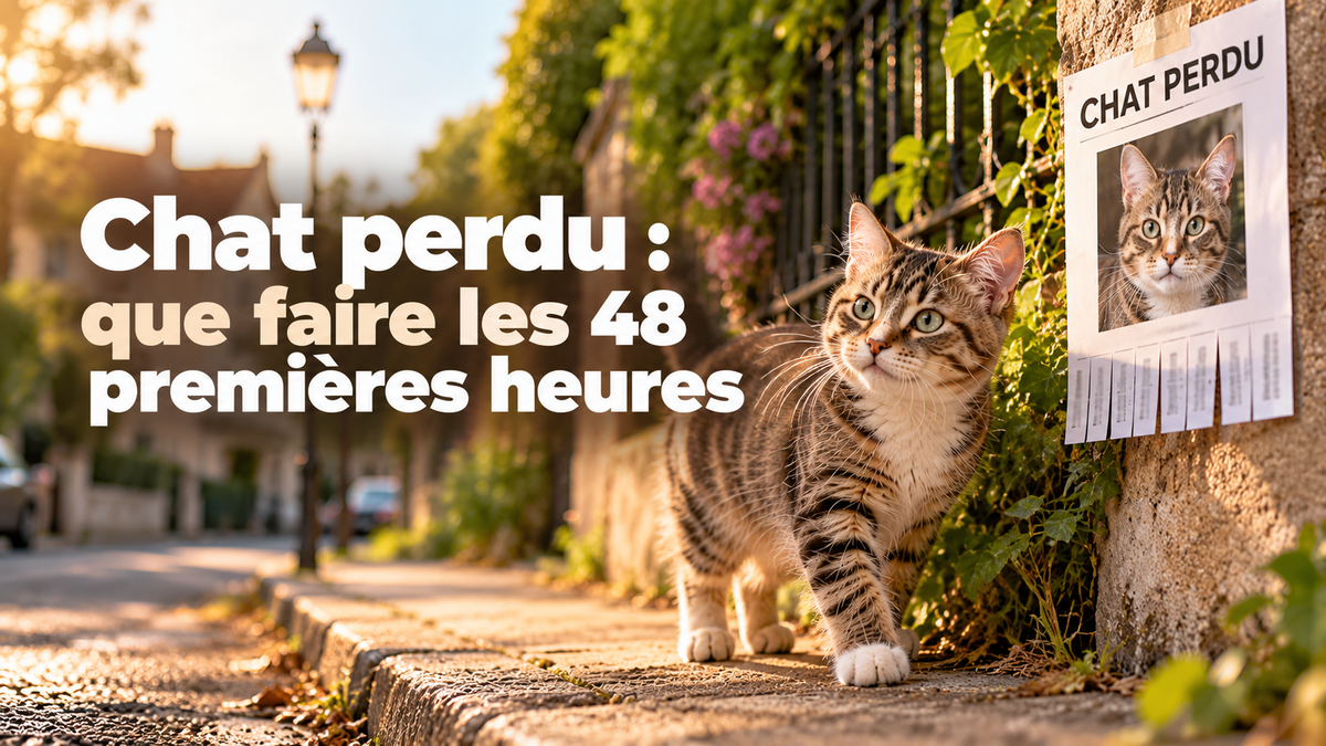 Chat perdu : que faire les 48 premières heures
