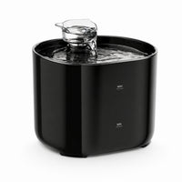 Fontaine à eau pour chat MiaouLab 2 litres, noire, avec son bec verseur transparent
